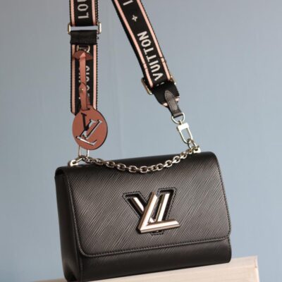 Replica Louis Vuitton Twist Mm M56628 Black/White/Pink